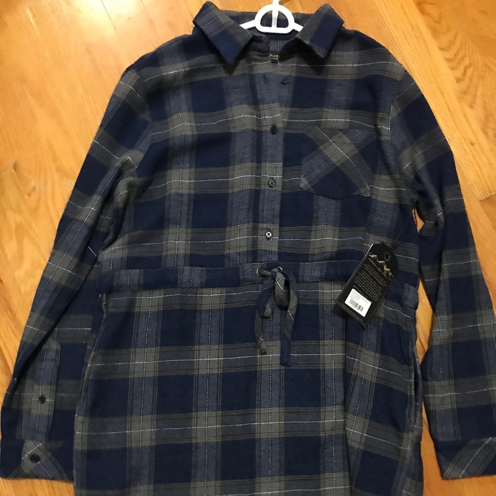 United by Blue plaid flannel dress